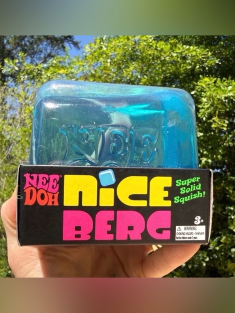NeeDoh Nice Berg Blue Squishy Toy - BLUE
